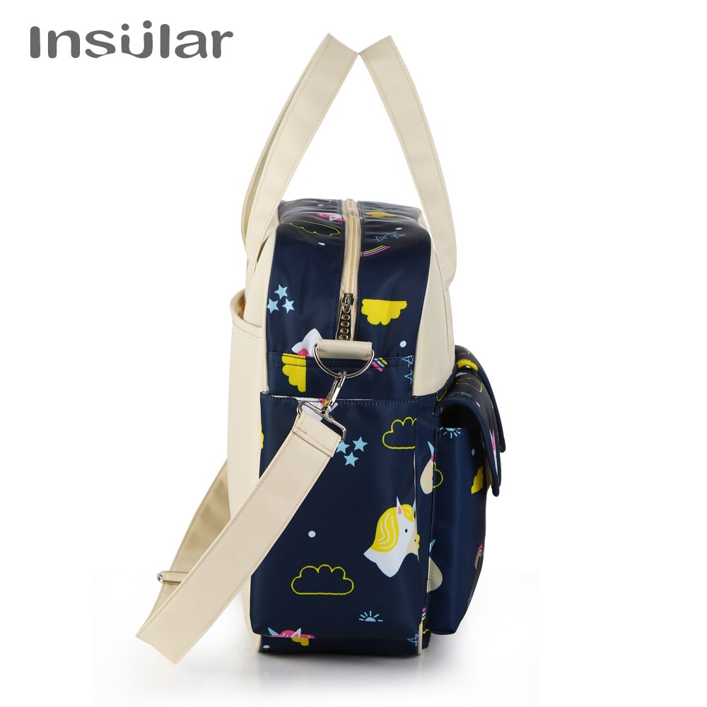 Insular Luier Wandelwagen Zak Mummie Moederschap Luiertas Damesmode Tas Waterdichte Crossbody Zakken Voor Babyverzorging