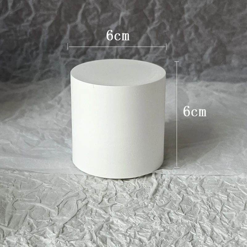 Sieraden Display Frame Cilindrische Gips Sieraden Display Oorbellen Sieraden Foto Rekwisieten Ovaal Dienblad Sieraden Plaat: Groene/zwart