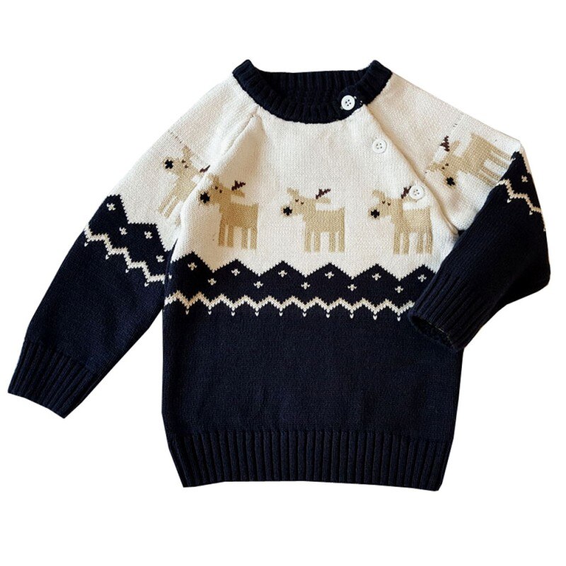 Baby Christmas Elk Warm Romper