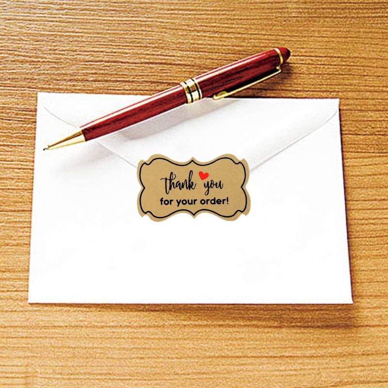250pcs Thank You for Your Order Stickers Handmade Baking Packaging Seal Labels F#
