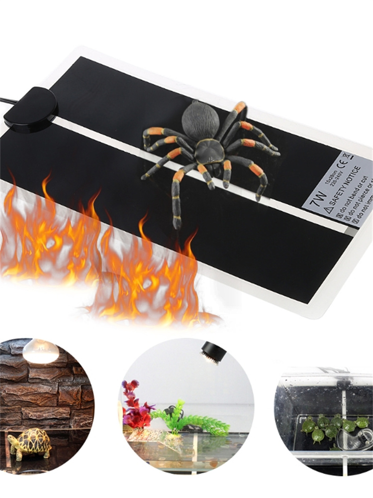 Verstelbare Temperatuur Huisdier Verwarming Warmer Amfibieën Bed Mat 220-240V Eu Plug