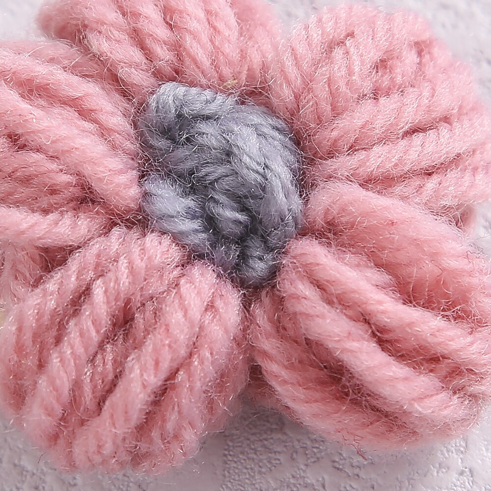 6 Kleuren Leuke Haarspeldjes Voor Kinderen Zoete Wol Bloem Baby Haarspelden Meisje Zomer Meisje Haarspeldjes Kids Hair accessoires