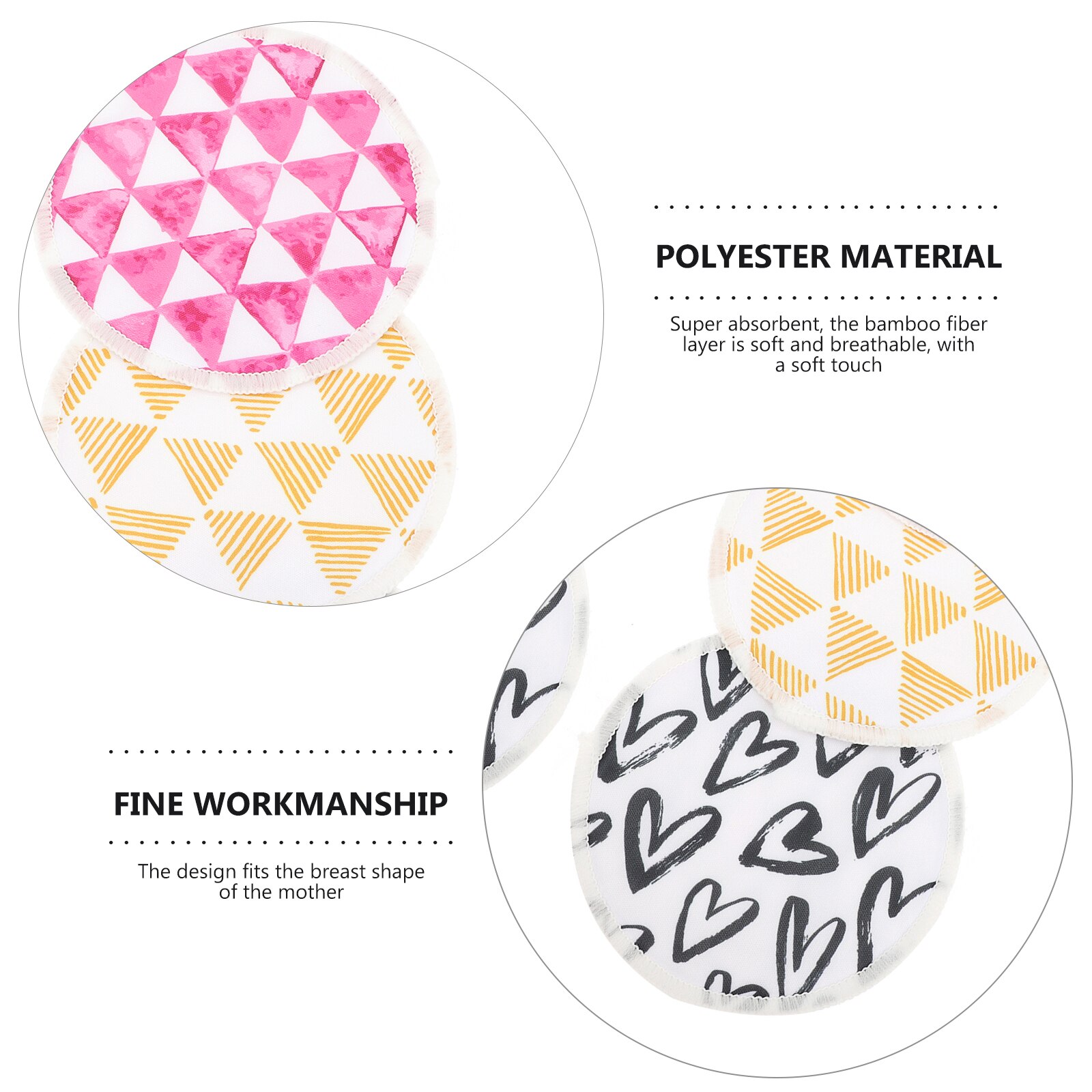 3 Pairs Verpleging Borst Pad Lekvrije Borstvoeding Pad Wasbaar Borst Mat