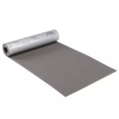 Alfombra de camping Decathlon M100 FORCLAZ, tienda de picnic con aislamiento térmico gris, fácil de llevar