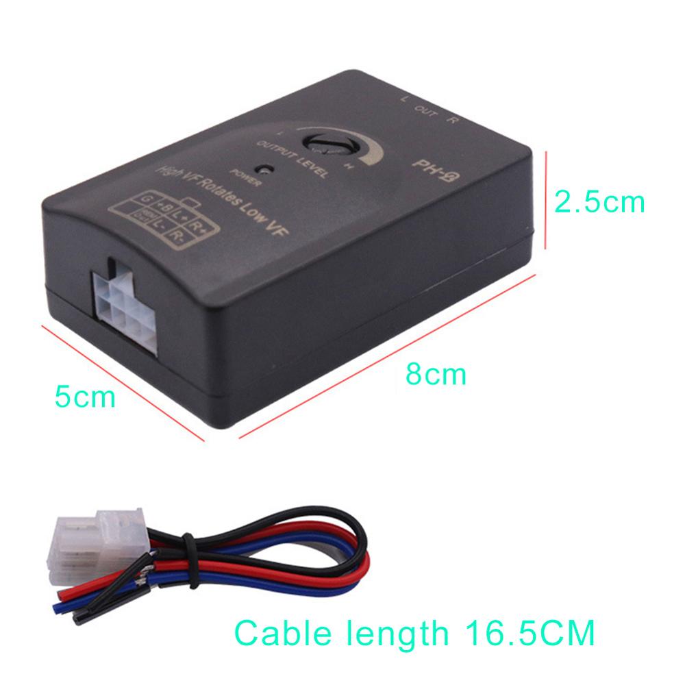1 Pcs Auto Stereo Level Converter Hoog Naar Laag Lijn Uitgang Audio Converter Auto Speaker Level Converter Adapter Voor Cd vcd Dvd
