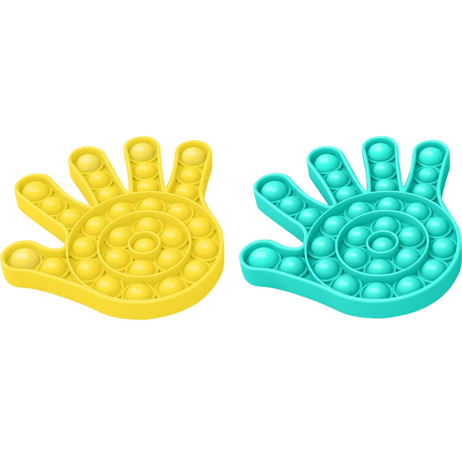 2PCS Push Pop Bubble Sensory Fidget Toy Funny Squishy Antistress Toys Autism Stress Relief Silent Classroom антистресс: L