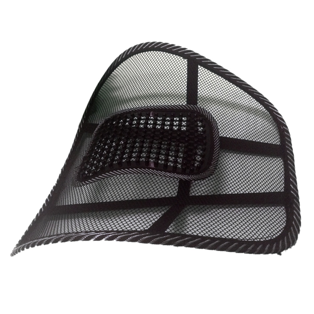 Massagem respiradouro malha lombar inferior volta cinta suporte assento de carro cadeira almofada