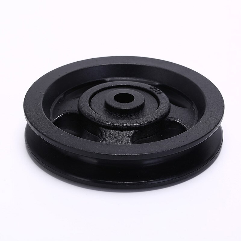 Universal External 50mm/90mm/100mm Diameter Wearproof Nylon Bearing Pulley Wheel Cable Gym Fitness Equipment Part Color Randomly