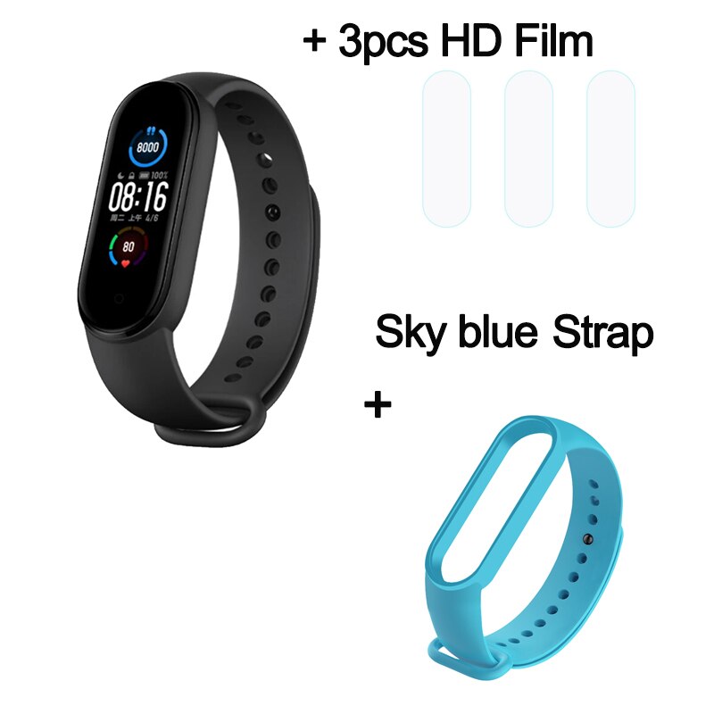 Xiaomi Mi banda inteligente a 5 pulsera 4 Color Pantalla AMOLED Miband gota 5 Smartband Fitness de Traker Bluetooth deporte impermeable banda inteligente: 09