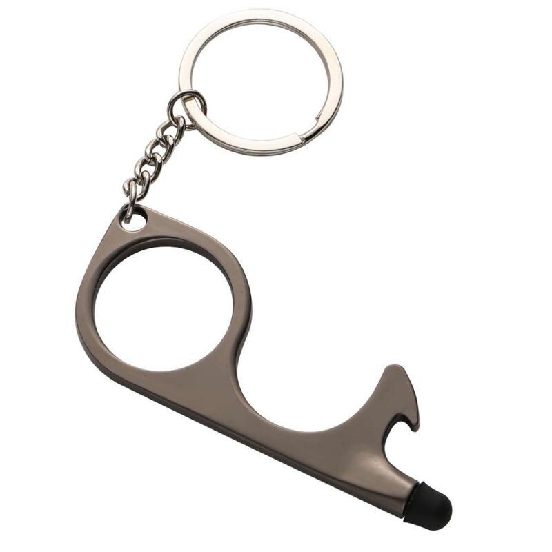 Beer Trigger Touch Screen Key Chain Anti Contact Door Opener No Touch Key Non-contact Open Door Handle Elevator Tool Keychain: 05