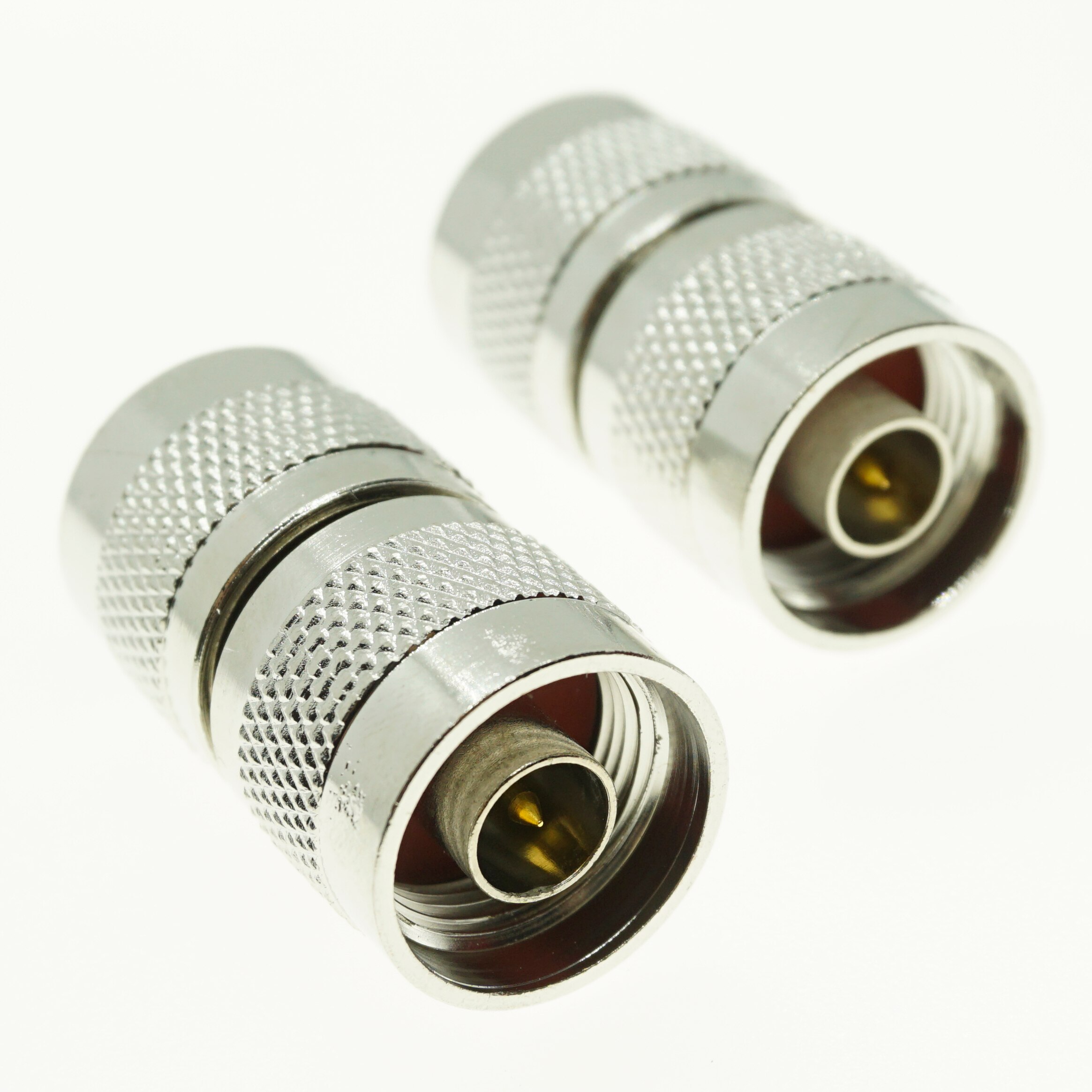 N To N Cable Coax Connector Socket Brooches N Male Jack To N Male Plug Nickel Plated Brass Straight RF Coaxial Adapters