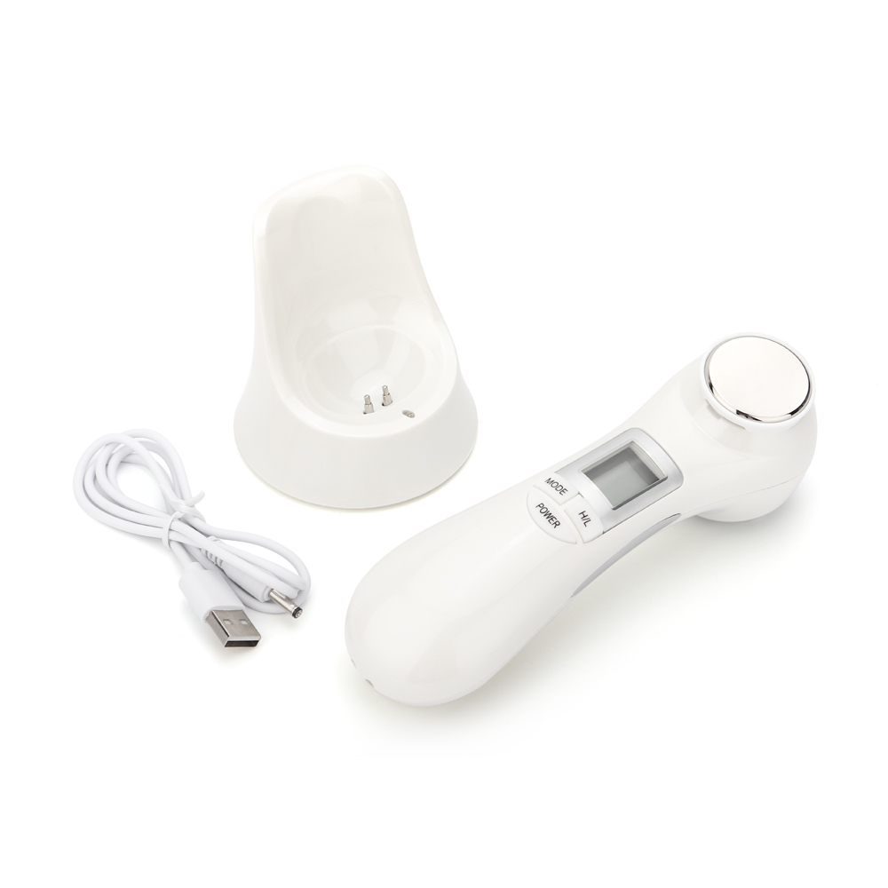 6 in 1 LED RF Photon Therapy Facial Skin Lifting Rejuvenation Vibration Device Machine EMS Ion Microcurrent Mesotherapy Massager: Default Title