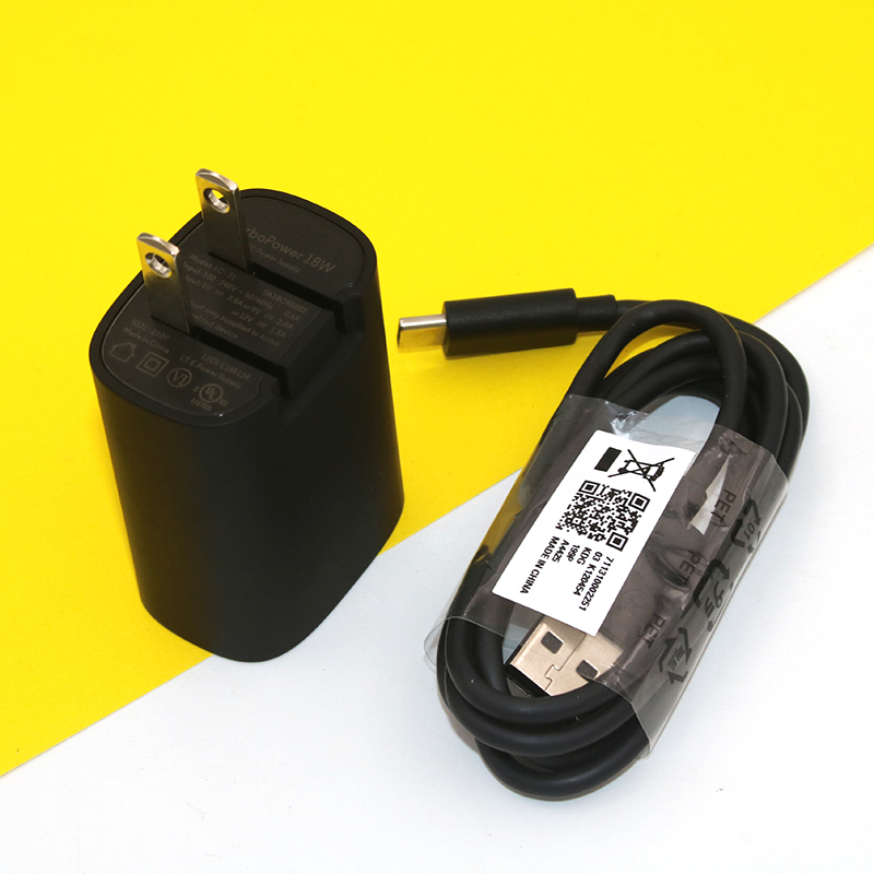 18w schnellladegeräte mit us-stecker, 100cm usb-c-/micro-usb-kabel zum schnellladen für moto  g6 g5 g5s e5 g4 plus und z play  e5 g7: Us-add-on typ c