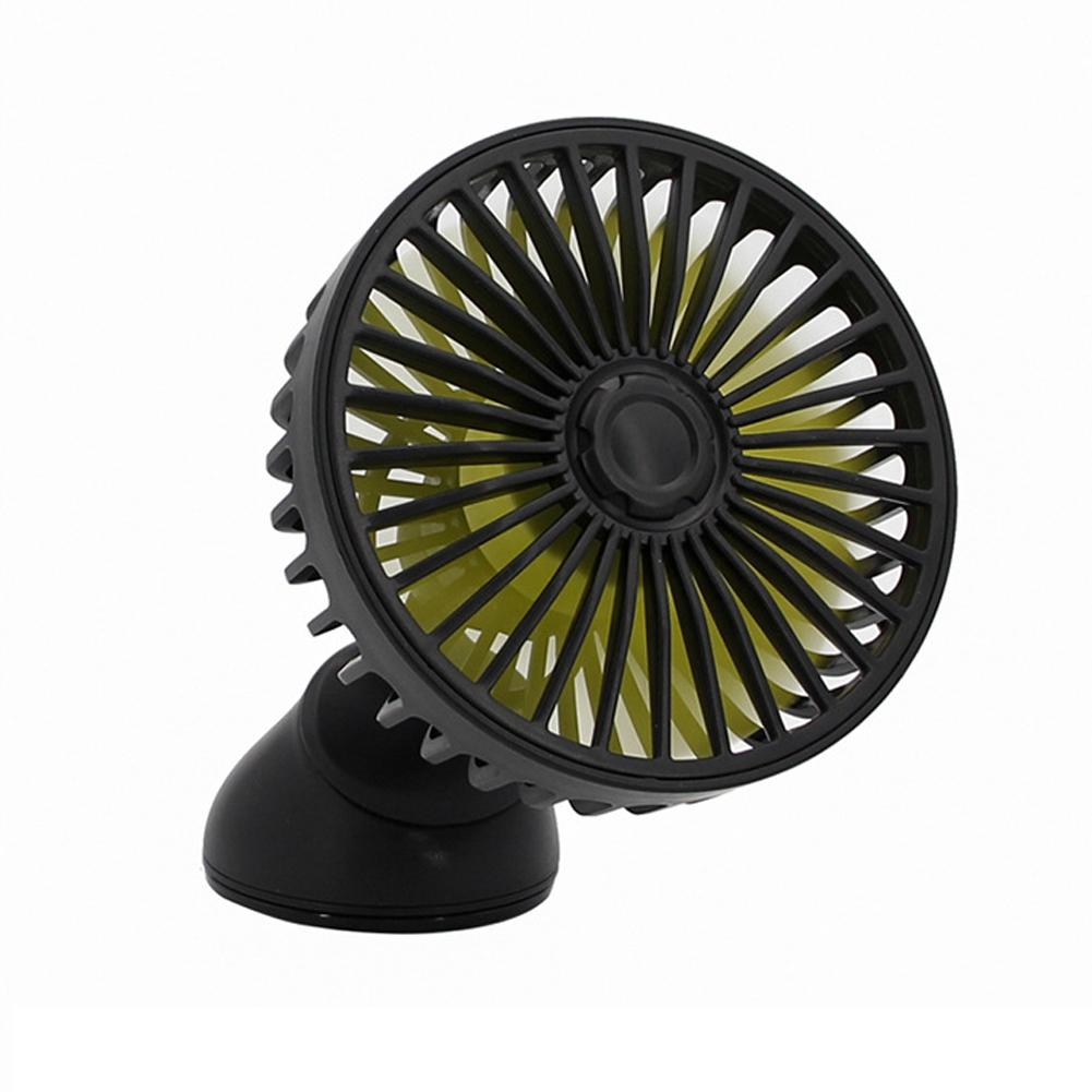 3 Speed Usb Ventilator Mini Elektrische Auto Ventilator Voor Auto Air Vent Gemonteerd 360 Graden Draaibare Car Auto Krachtige Koeling ventilator Aroma: Universal ball