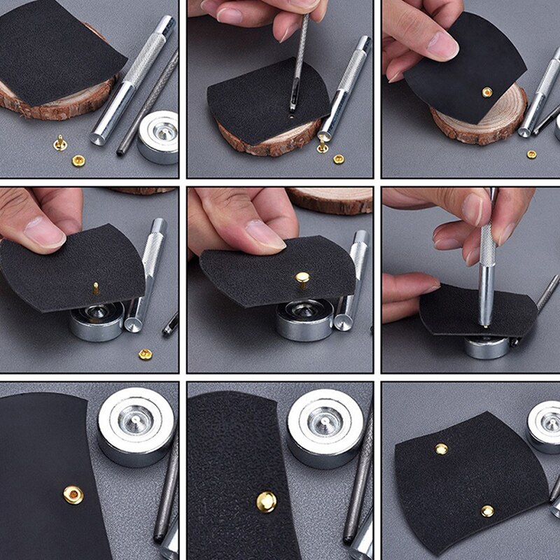 Metalen Enkele Cap Klinknagels Studs Ronde Rapid Rivet Voor Leer Craft Bag Belt Kleding Kledingstuk Schoenen Huisdier Kraag Decor