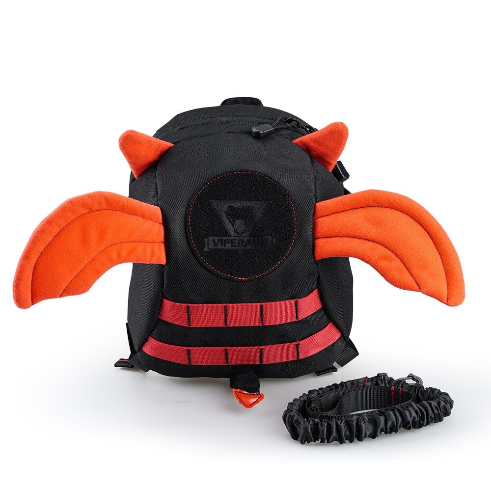 Sac à dos Anti-perte avec ailes de démon pour enfants, accessoire de sécurité de , ajustable, cartable du diable, directe: Orange