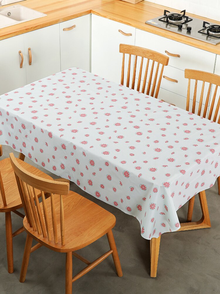 2Pcs Huishoudelijke Wegwerp Pvc Plastic Tafelkleed Waterdicht En Oilproof En Heatproof Tafelkleed