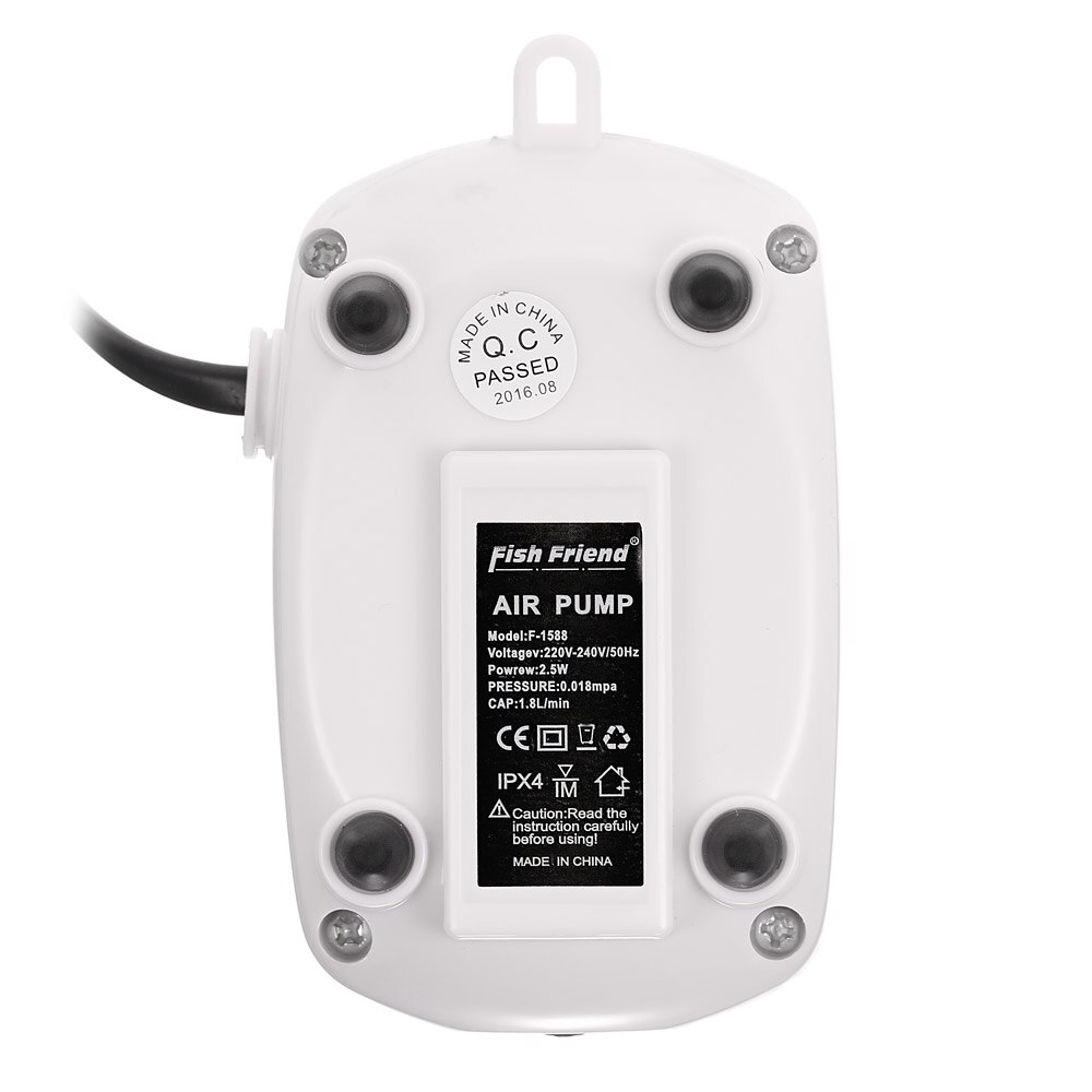 Aquarium Air Pump Double Outlet 3W 220-240V EU Plug Mini Air Compressor Oxygen Pump Aquarium Fish Tank Oxygen Pump