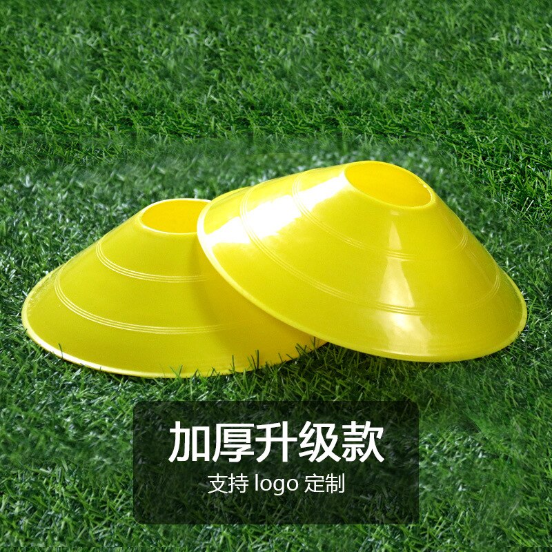 Outdoor Sport Voetbal Rugby Speed Training Disc Cone Cross Track Ruimte Marker Inline Schaatsen Cross Speed Training 10Pcs: Thickened yellow