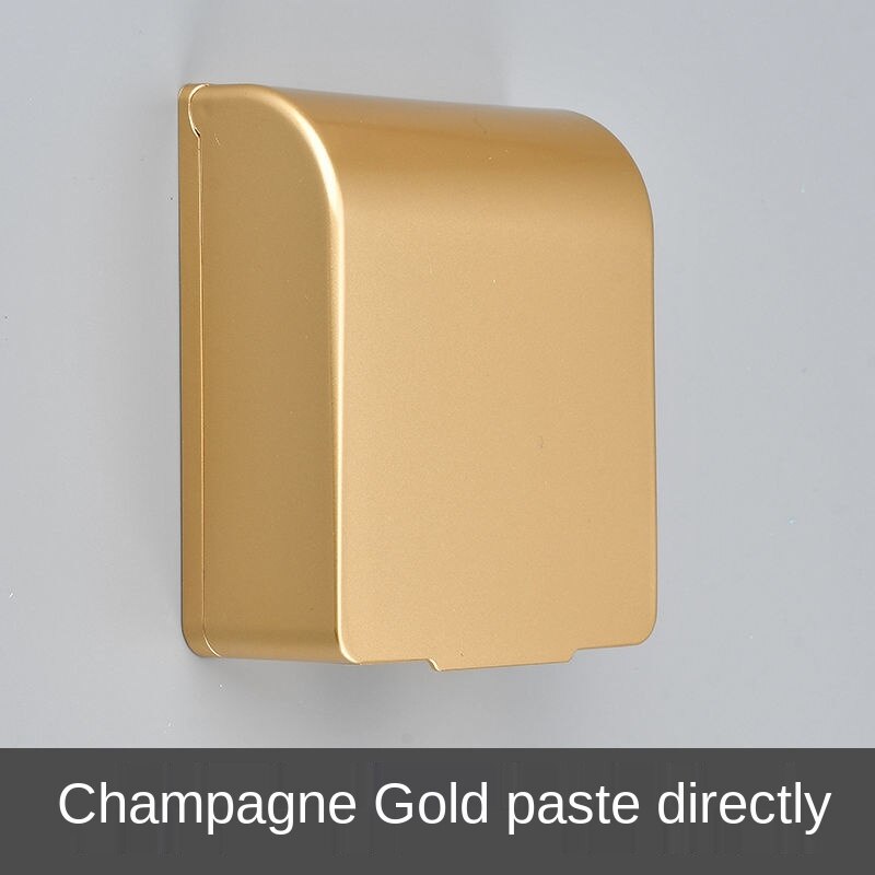 Double Socket Waterproof Box Bathroom Toilet Two Position Switch Protective Cover Safety Anti Mistouch Switch Plate Covers Paste: champagne