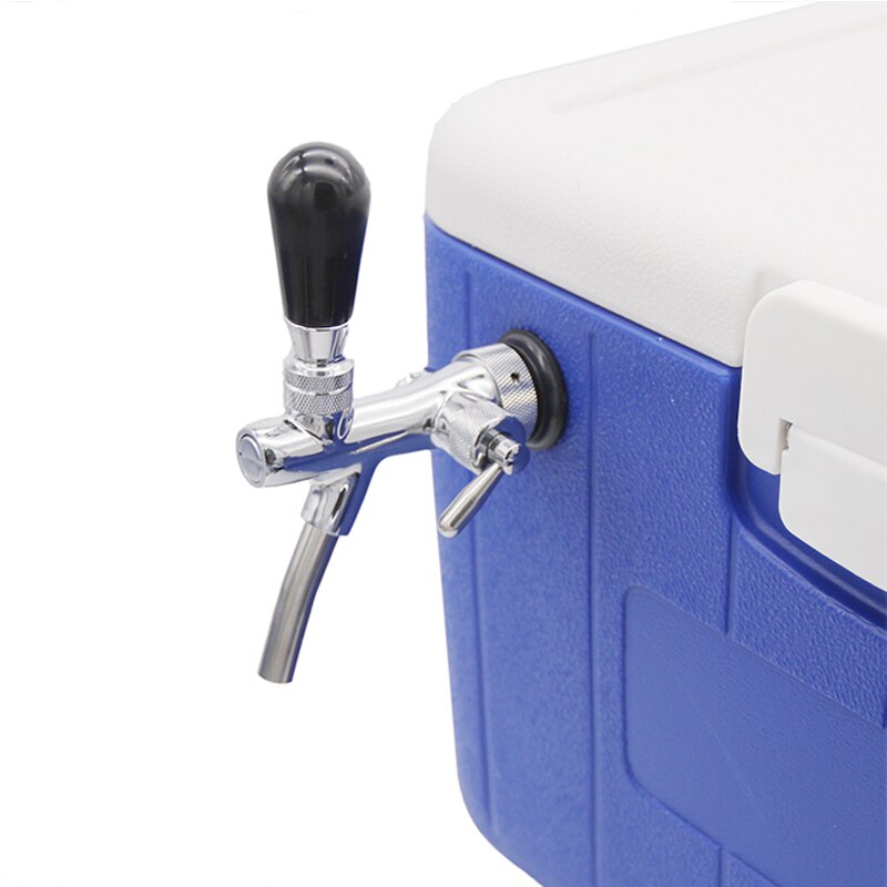 Jockey Box-grifo de cerveza con Control de Flujo ajustable, 11cm(4 1/3 ") de longitud, 7/8"-14 hilos, caja de cerveza de barril Homebrew
