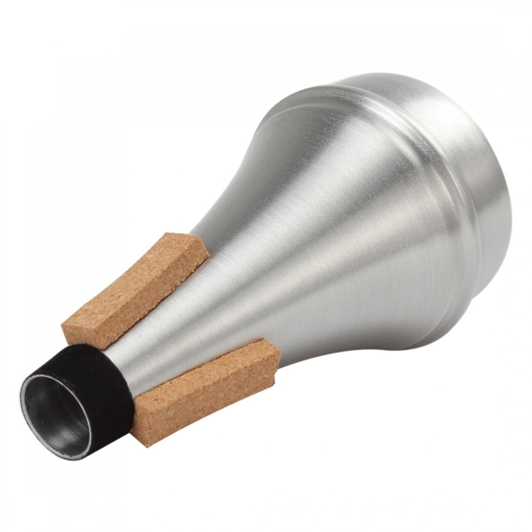Mute Silver Aluminum Alloy Trumpet Sound Mute Trumpet Accessories