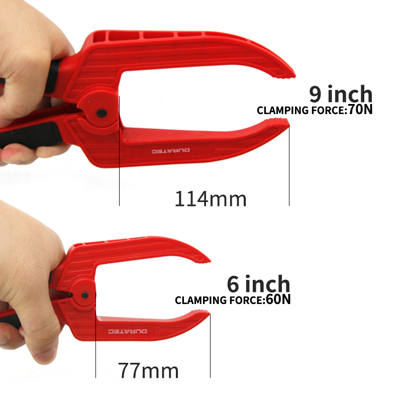 DURATEC Large Depth Plastic Spring Clamp Flexible Strong A Type Extra Large Clip Nylon Spring Clamps