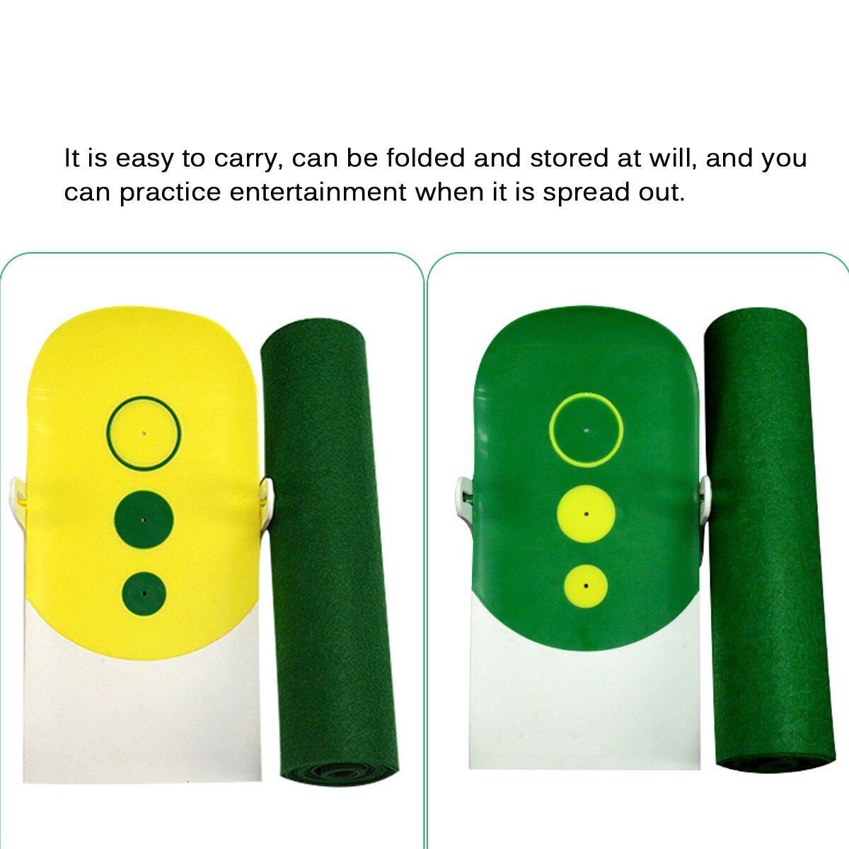 Folding Golf Mat Indoor Golf Putting Ball Training Aid Swing Trainer Golf Practice Mat Training Accessories