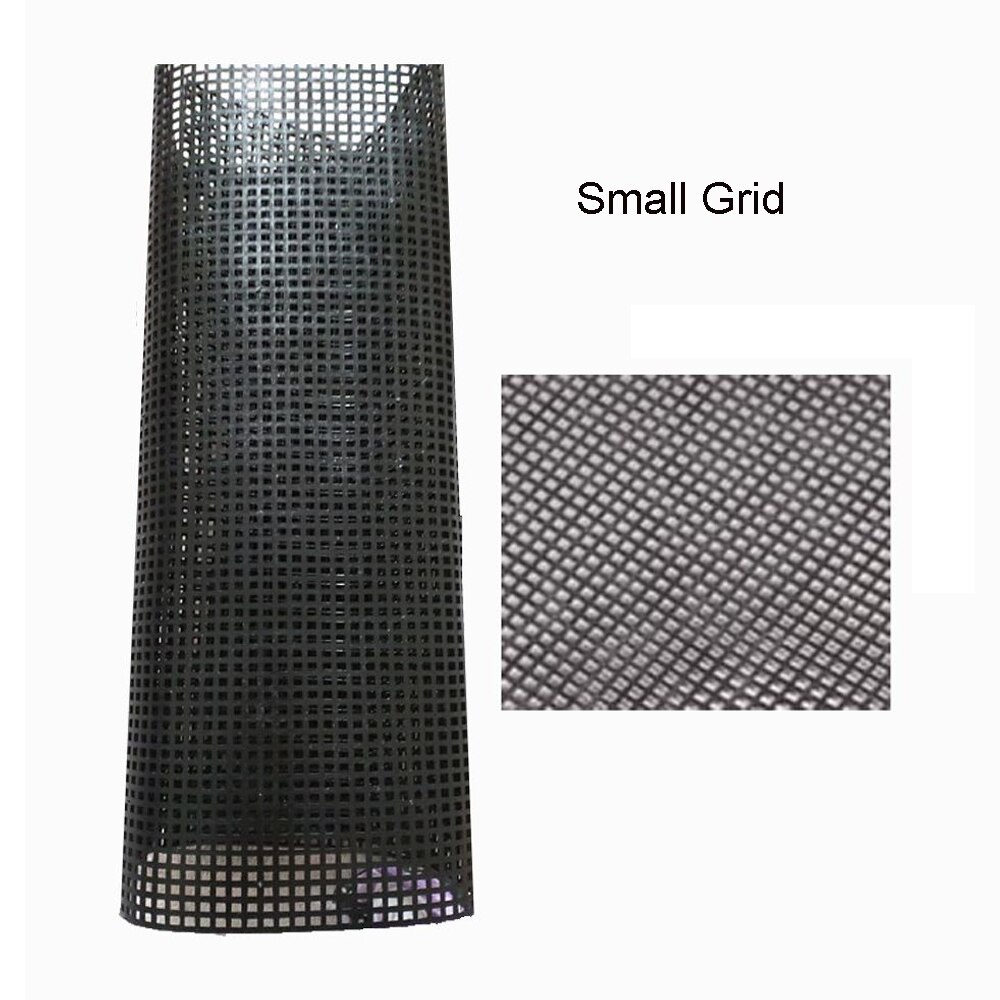 Tissu en maille plastique pour sac, tapis, bricolage, couture artisanale, crochet de loquet, accessoires de grille, fournitures artisanales: Black-Small Grid