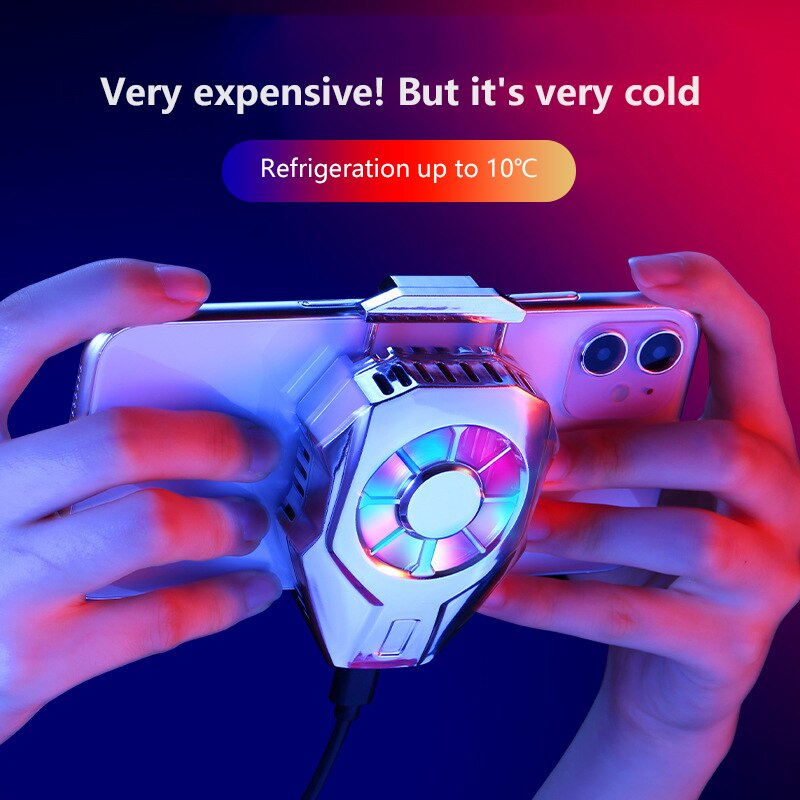 Mobile Phone Cooler Cooling Fan Gamepad Holder Bracket Fan Radiator For IPhone Huawei Xiaomi Tablet USB Charging