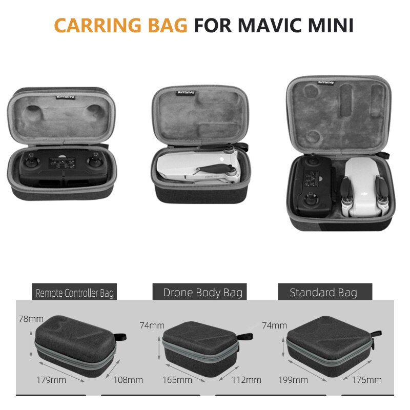 Sacchetto di Immagazzinaggio di protezione Custodia per il trasporto per DJI Mavic Mini Drone Telecomando Drone Accessori