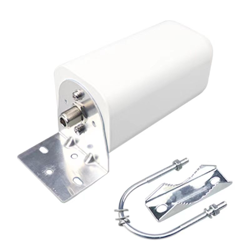 Antena omnidireccional celular de banda ancha impermeable para exteriores 18dBi montaje en pared de alta ganancia 2G/3G/4G/5G LTE/5G: Blanco