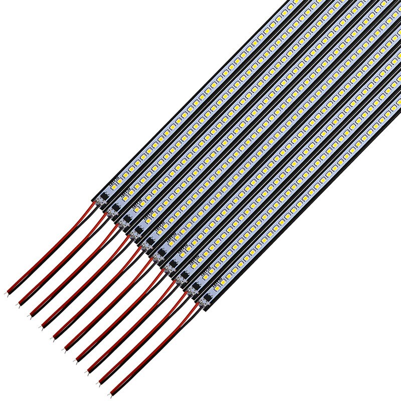 Luces de barra LED 220V tira de luces 2835 SMD blanco/blanco cálido luz LED para gabinete 10 unids/pack