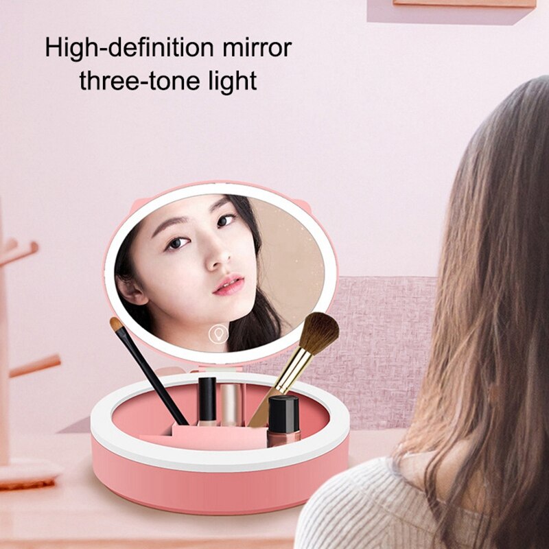 Rechargeable Makeup Box Fill Light Mirror LED Makeup Mirror Desktop Fill Light Dressing Mirror