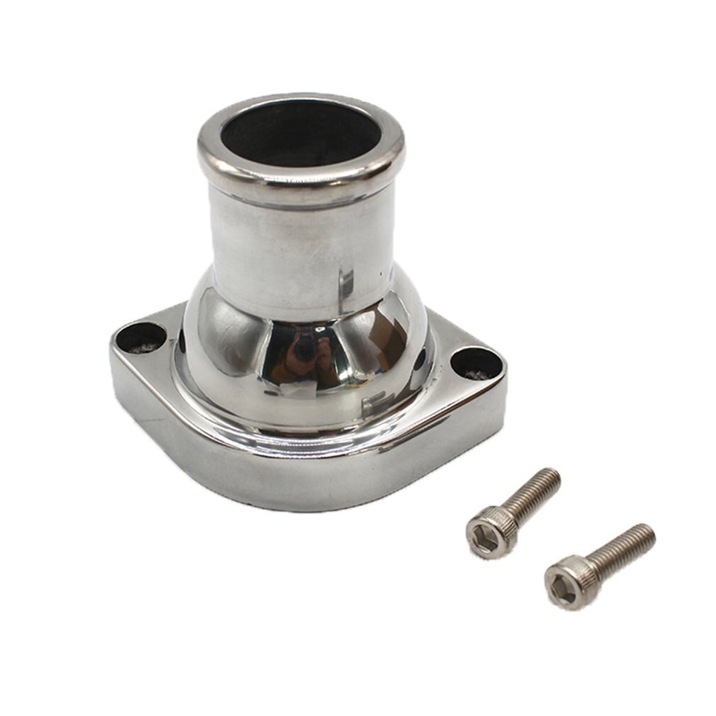 For Ls Polished Aluminum Straight Up Water Neck Metal Thermostat Housing for Ls1 Ls2 Ls7 Polished Hose-Straight 1 Set