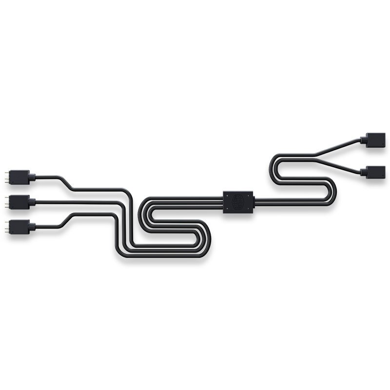 Cooler Master A-RGB 1 to 3 Addresable RGB conmector Cable Splitter for MasterFan Addressable RGB Computer Chassis Fans