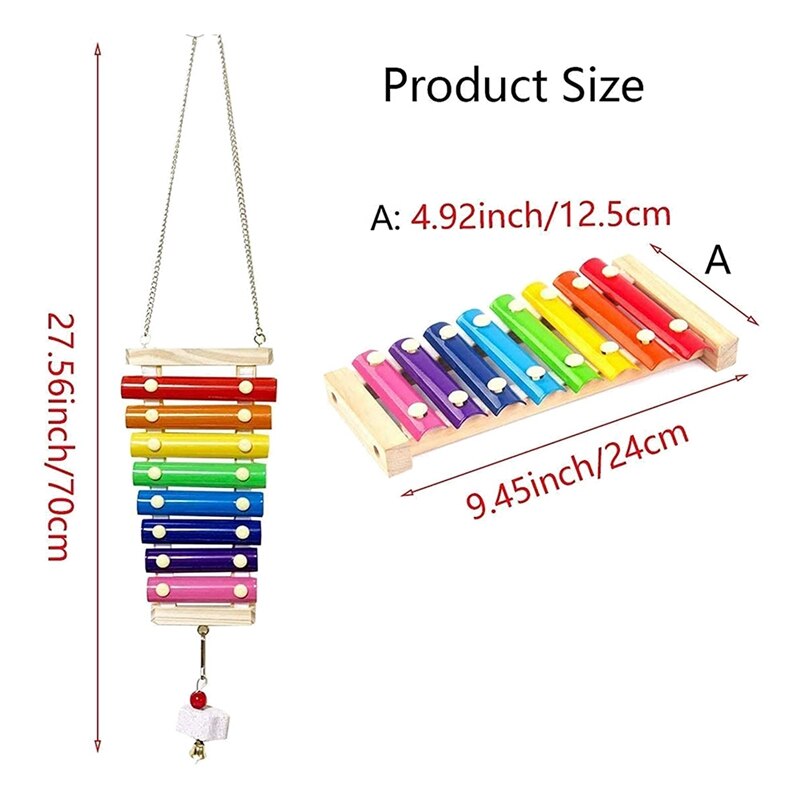 3PCS Chicken Toys Chicken Swing Toy,Wood Stand for Chicken Coop Swing Ladder Toys Vegetable Hanging Feeder for Chicken