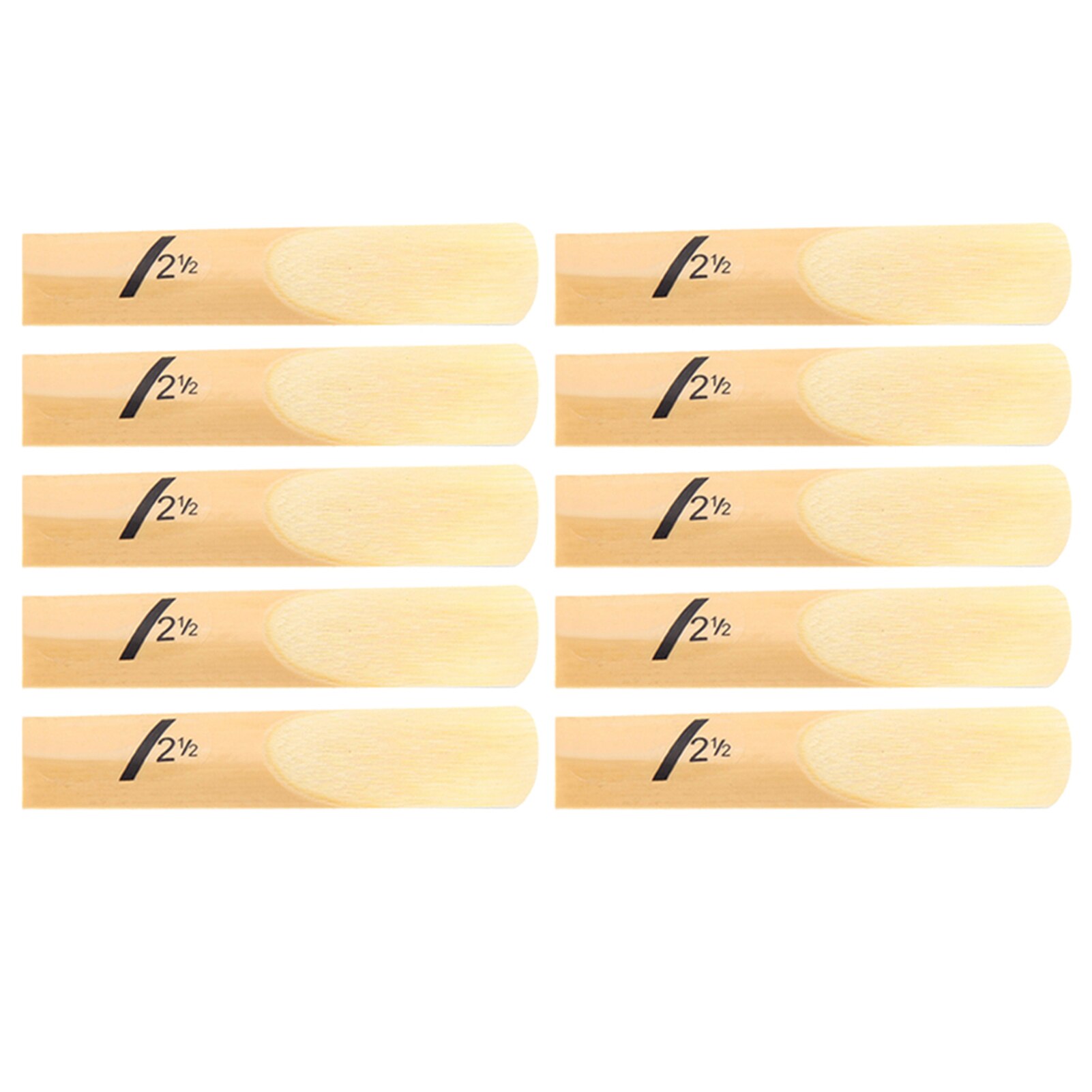 10Pcs Hardheid 1.5-4.0 Duurzaam Tenorsaxofoon Riet Houtblazers Instrument Accessoires Vervangende Onderdelen Home Bb Lichtgewicht Gold: 2.5