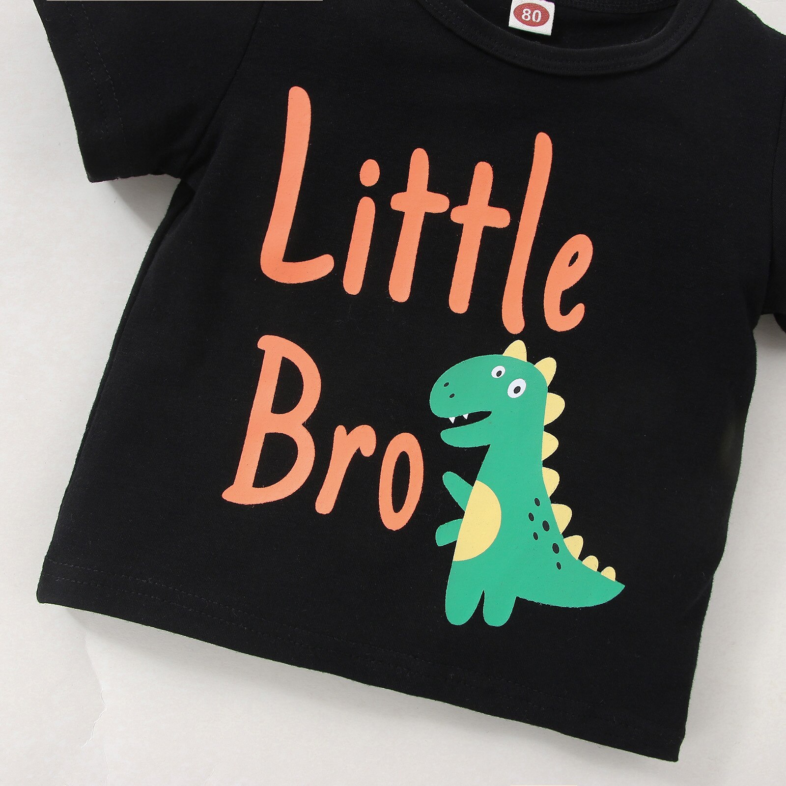 Pasgeboren Baby Boy Kleding Kinderkleding Baby Zomer T-shirt Peuter Leuke Dinosaurus Cartoon Brief Print Korte Mouw Top