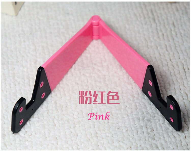 Universal Folding Tablet Stand Bracket Holder: Pink