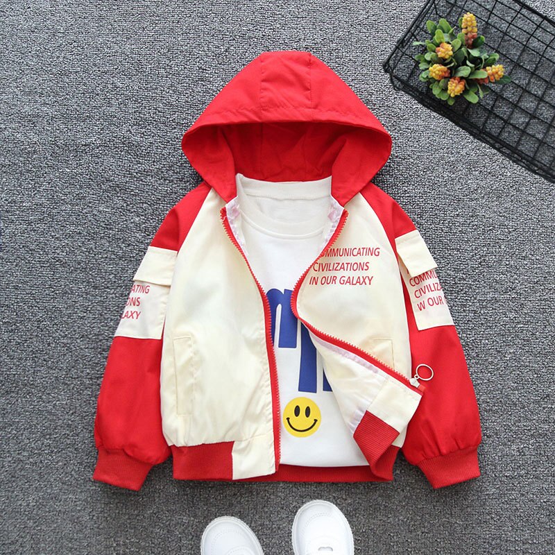 Chaqueta fina con capucha para bebé, de Primavera y otoño, estilo coreano