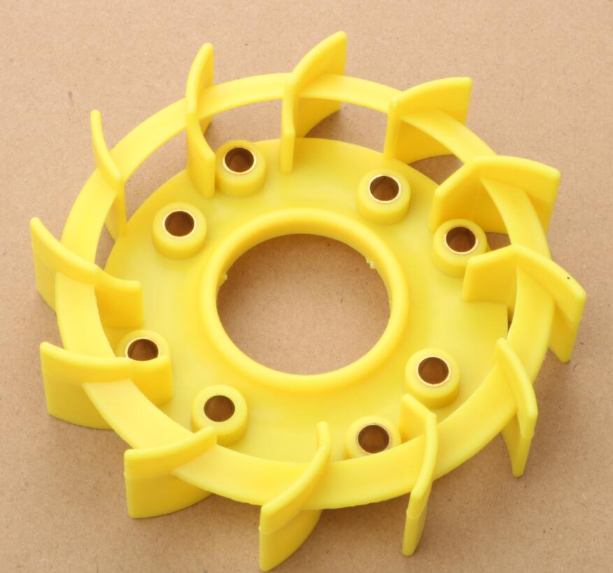 Scooter Turbo Cooling Fan for Kymco Agility Basic 50 DJ S Filly 50 Super 8 Vitality 50cc 4-stroke: yellow