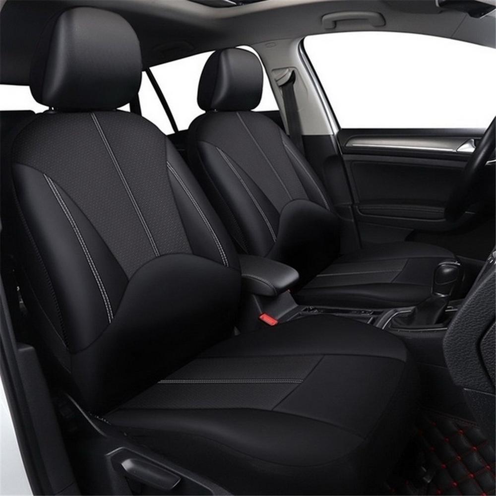 4 Pcs Pu Leather Car seat Cover Artificial Leather Four Seasons Universal Cushion Many Seats Car Seat Protection
