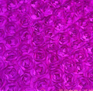 LANLINYING 3D Satin Rose Flower Fabric Material Textile For Sewing Cloth Handmade Wedding Decorate Carpet Cloth D292