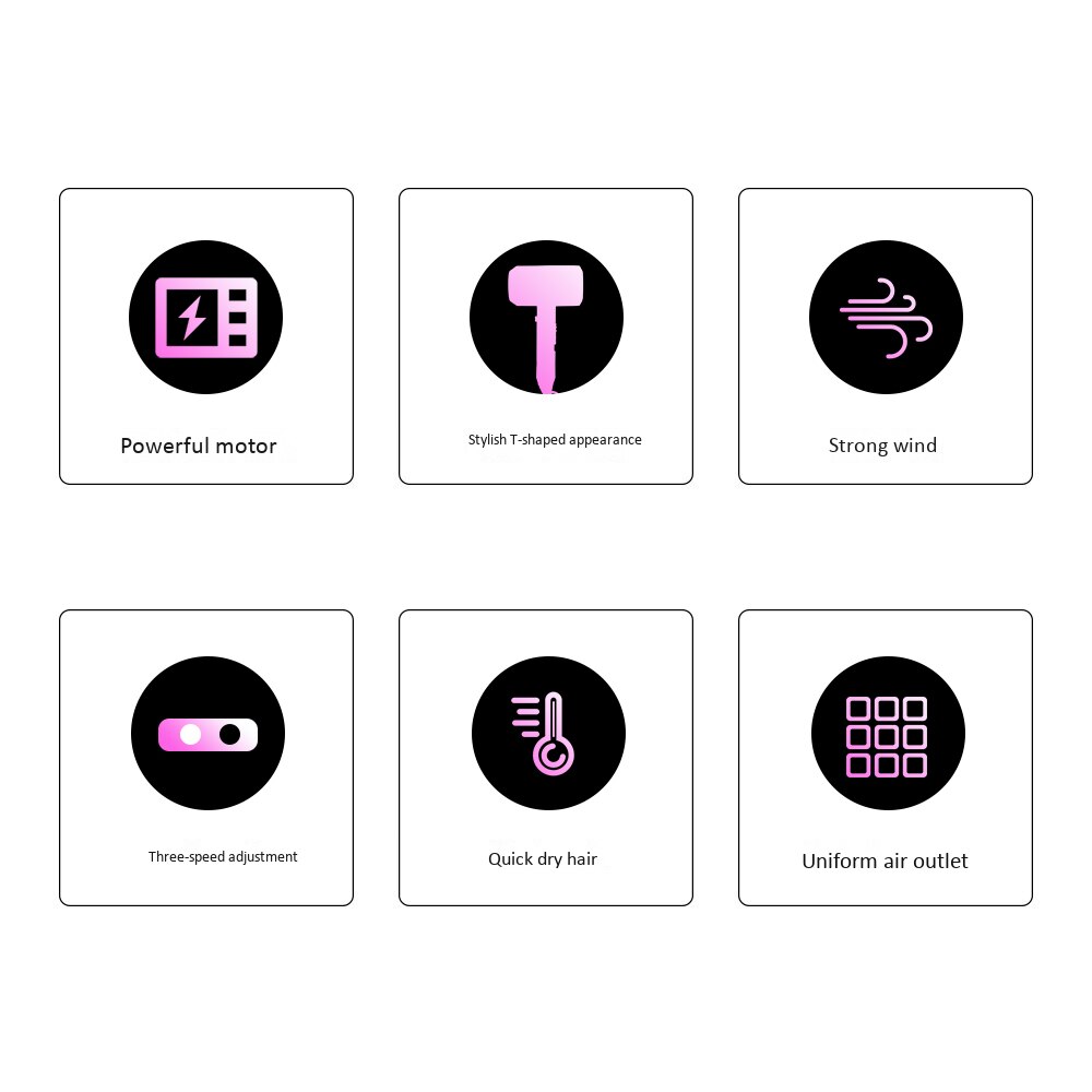 Anion suszarka do włosów jonów ujemnych pielęgnacja włosów silny wiatr profesjonalne szybkie suche przenośne domowe suszarki do włosów niski poziom hałasu narzędzie