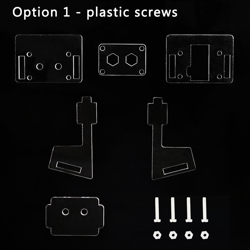 Raspberry Pi 4 5MP Camera Holder Acrylic Support Transparent Bracket Case Box for V2 Official Camera ( not include Camera): Plastic Screws