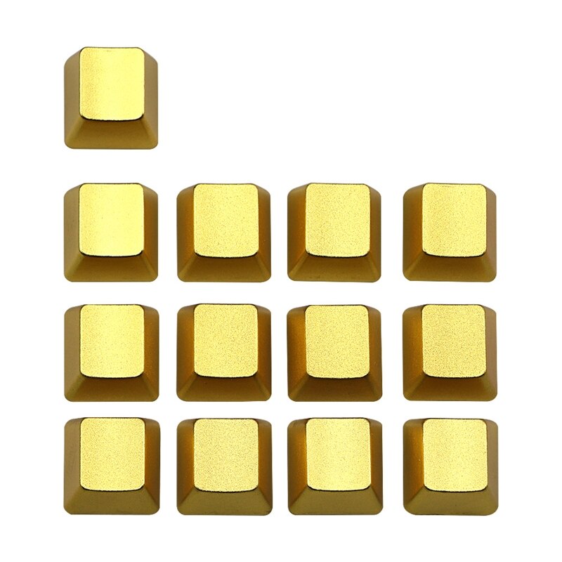 Teclado mecánico sin palabras reemplazable, teclas de Metal, casquillo de tecla de eje cruzado de flecha ESC QWERASDF: B