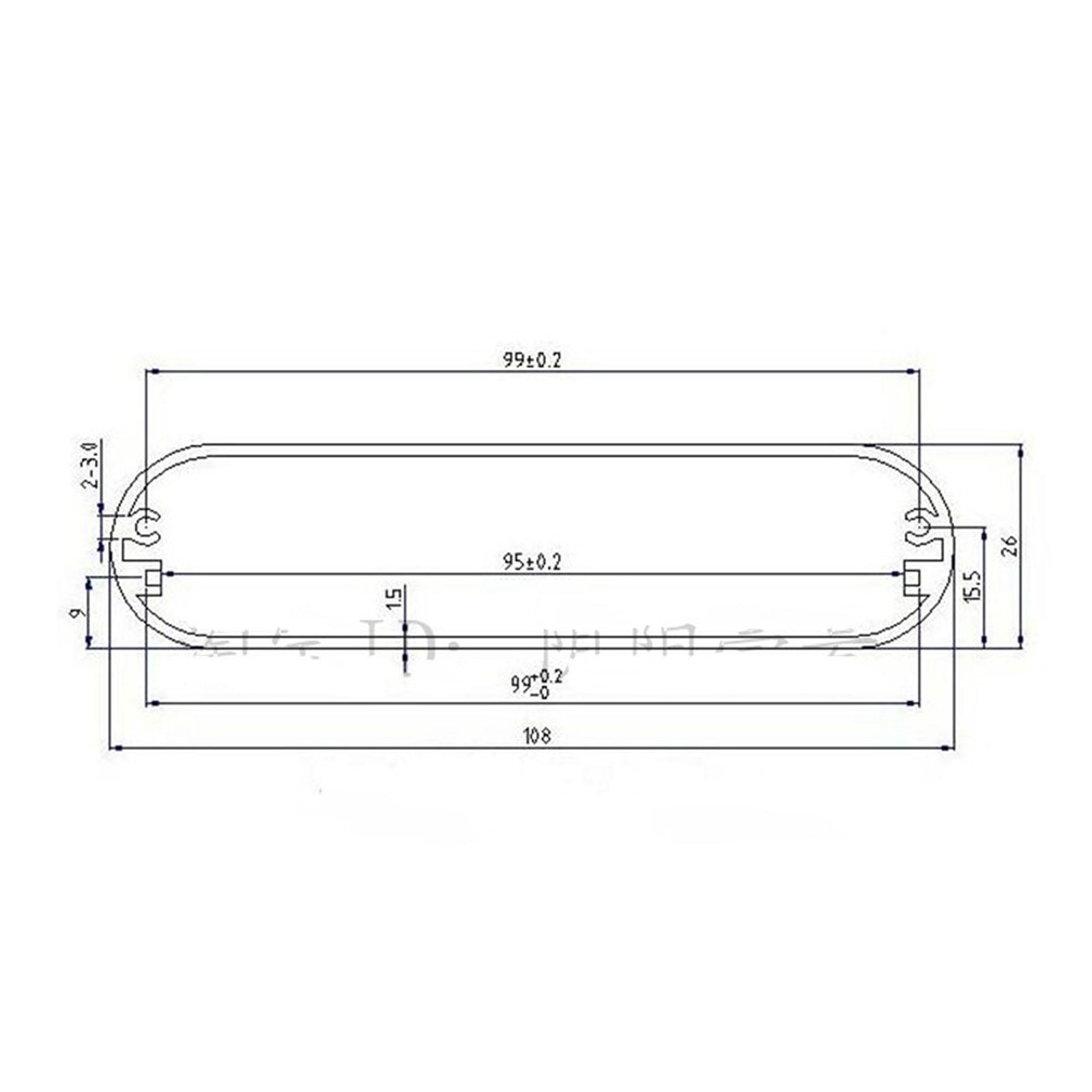 120X108X26 Mm Aluminium Behuizing Pcb Shell Cooling Box Case Een Type