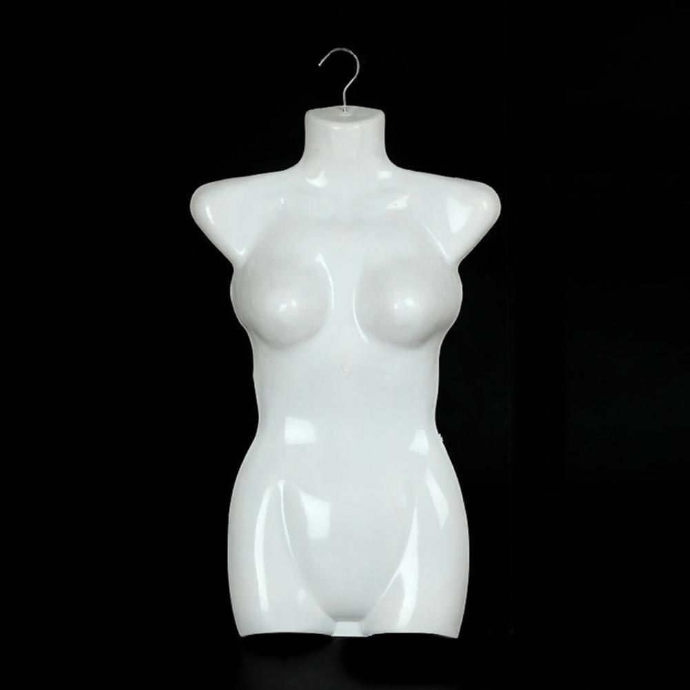 Female Mannequin Injection-molded Adjustable Plastic Female Half Body Mannequin Form for Display