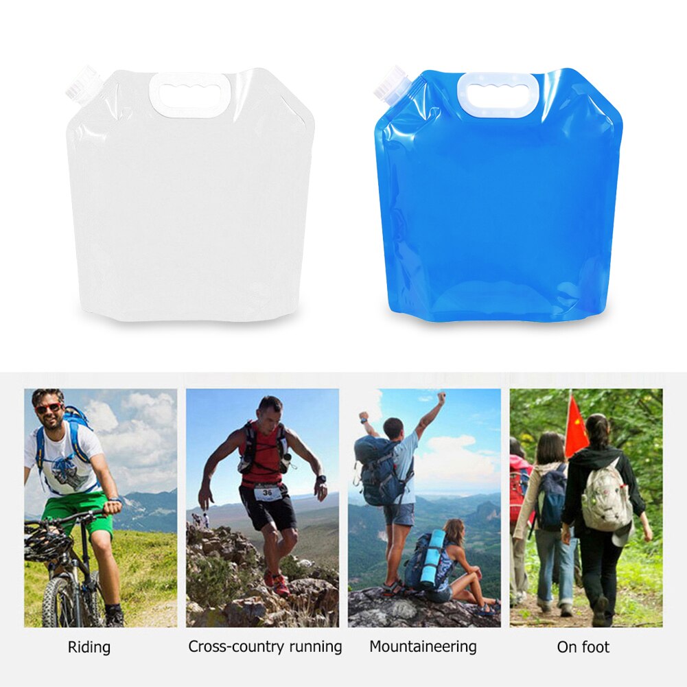 PE Faltbare Wasser Lagerung Container draussen Sport Picknick Camping Wandern Wasser Tasche Saft Lagerung Taschen Picknick Milch Wein Container